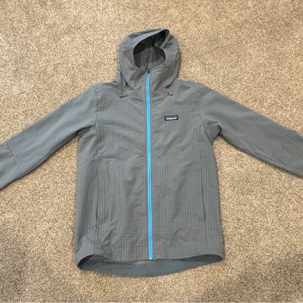 Patagonia R1 TechFace Hoody Jacket Men’s Small Gray Full Zip